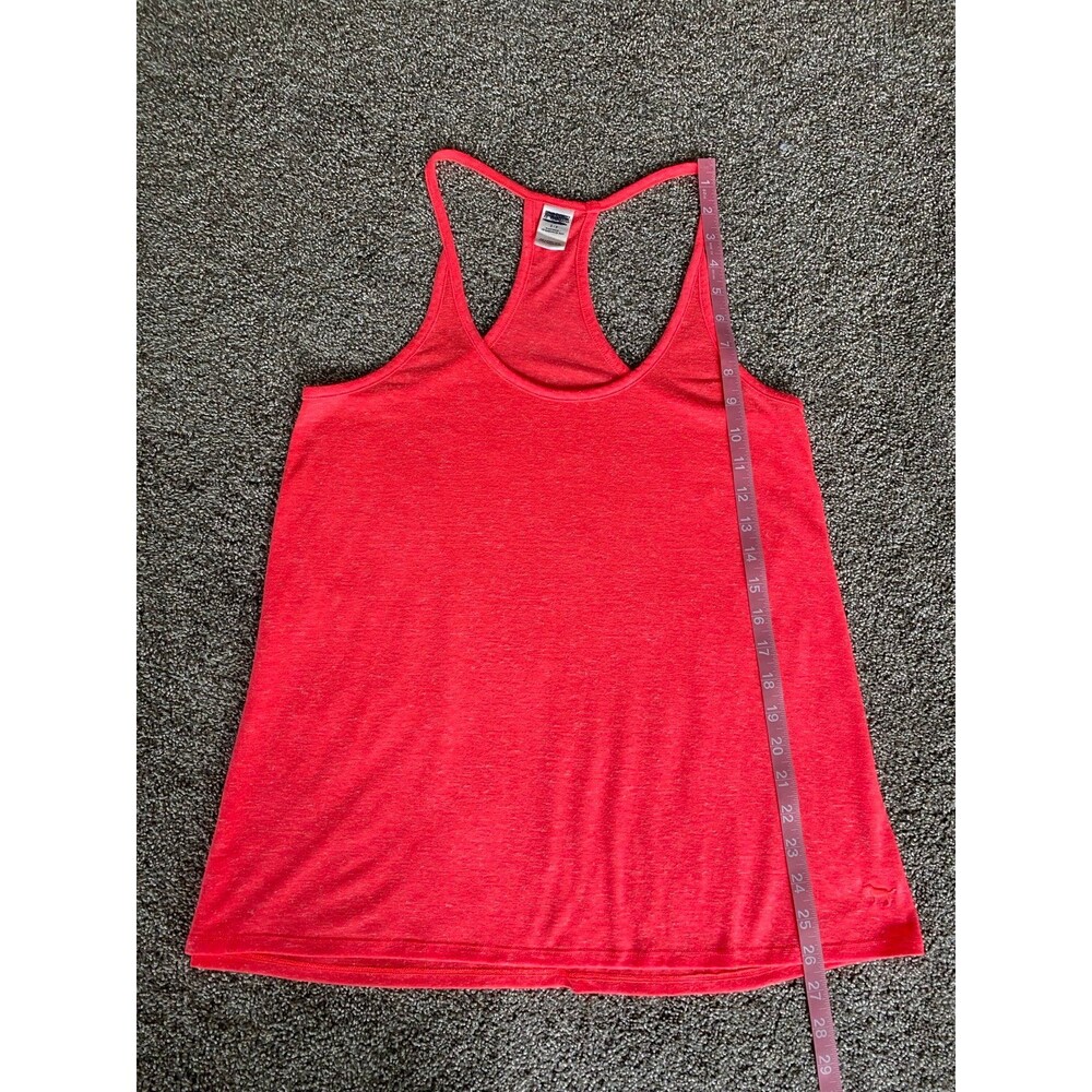 Victoria’s Secret PINK Neon Coral Racerback Tank Top Size S Sleepwear - Picture 6 of 6
